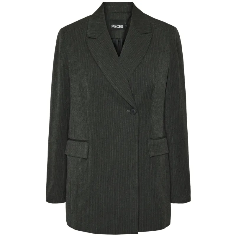 PIECES dame blazer PCTALIA - Dark Grey Cloud dancer