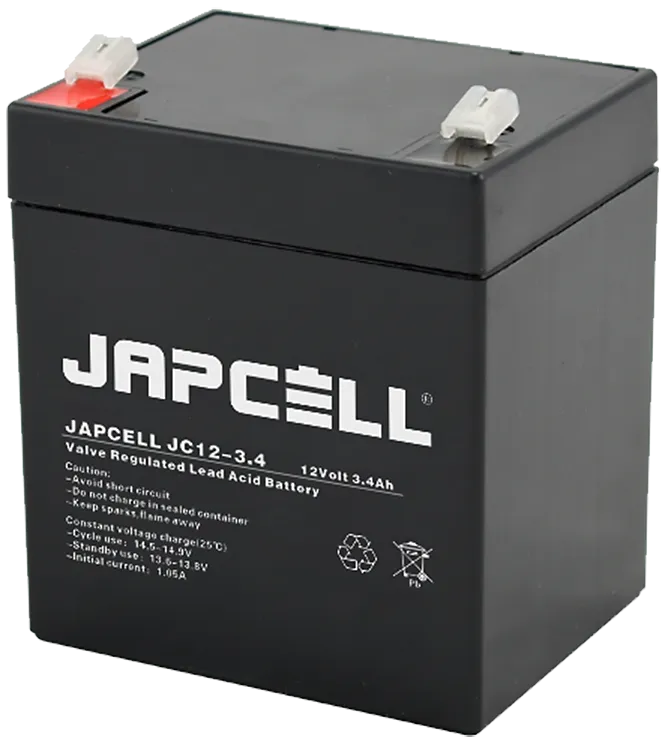 Japcell blybatteri JC12-3.4 AGM, 12V/3,4Ah