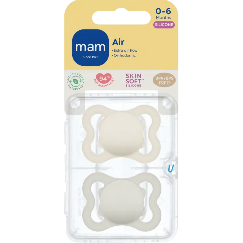 MAM Air Silk 0-6M Neutral (2 stk)