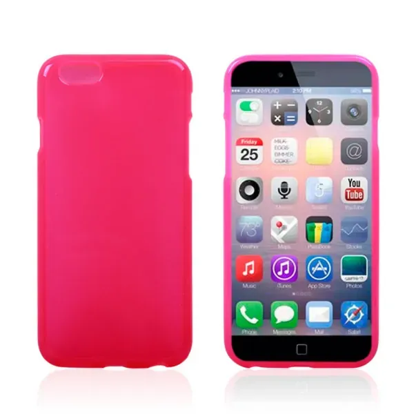 iPhone 6/6S TPU cover. Hot pink.