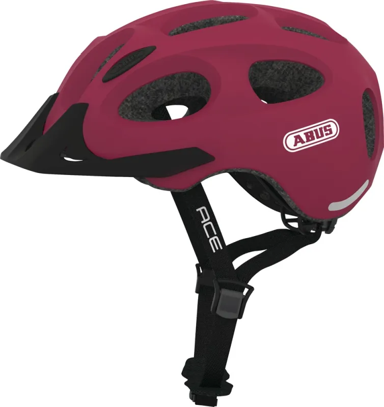 Abus Youn-I ACE m. LED lys - Rød