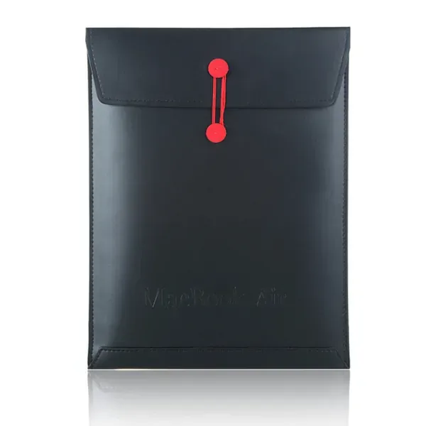 Lækkert læder sleeve til Macbook Air. 11,6" Sort.