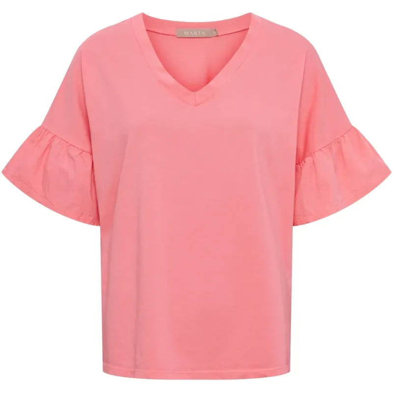 Marta du Chateau dame T-Shirt MdcSabela 26100 - Corallo