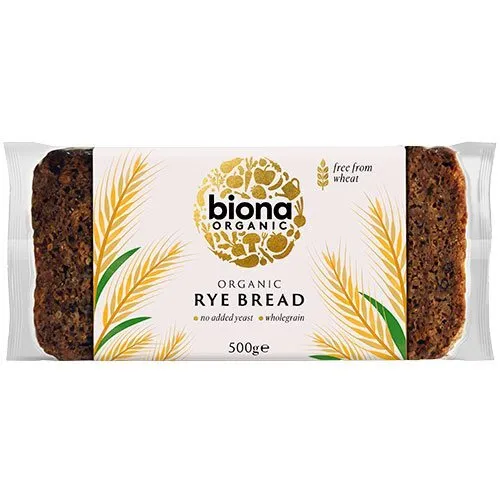 Rugbrød u. gær (skiveskåret) Økologisk - 500 gram
