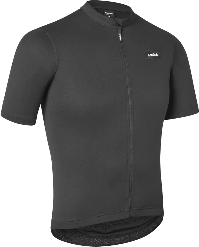 GripGrab Kortærmet Gravelin Merinotech Cykeltrøje - Black