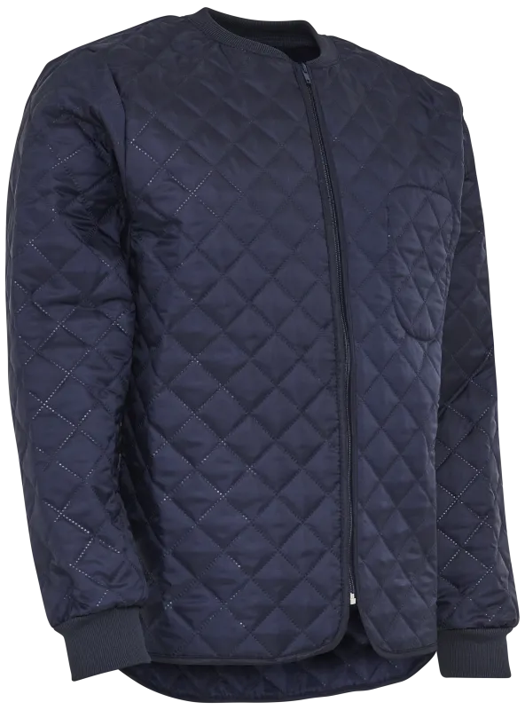 Termojakke u/krave quiltet 160500 navy Str. 4XL