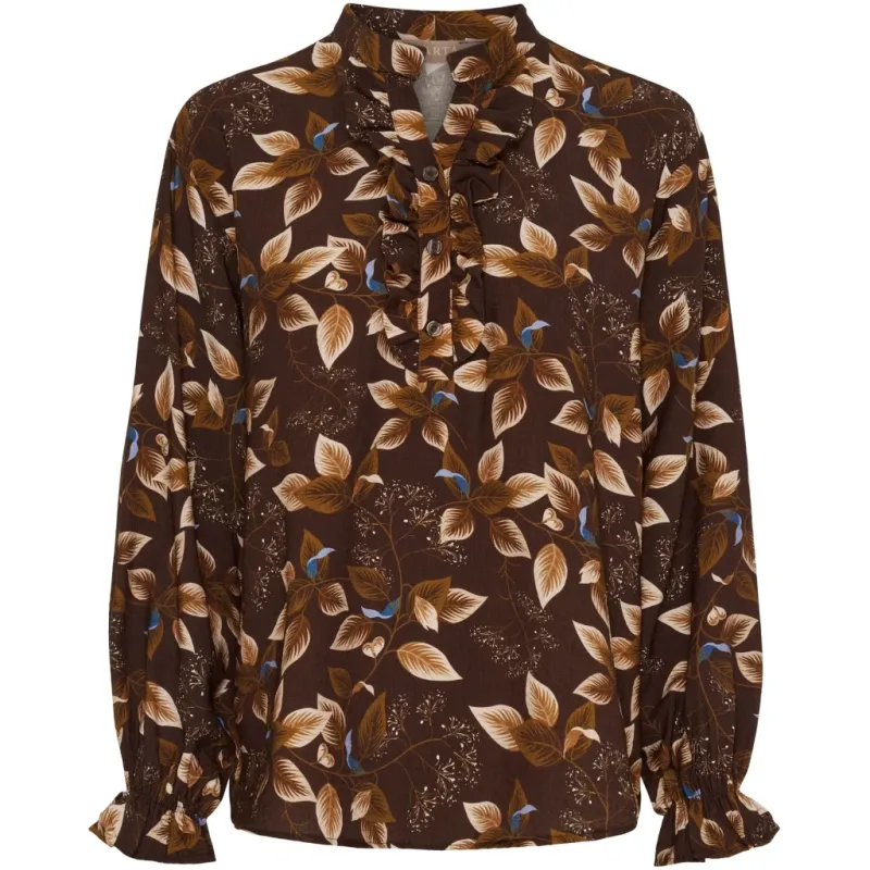 Marta du Chateau dame bluse MdcJoceline 5891 - Marrone840TPN