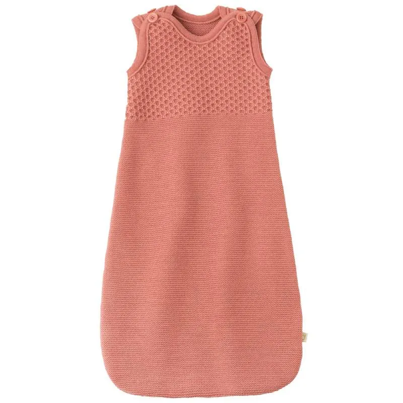 Disana Strikket Sovepose - Ærmeløs - Merinould - 75 cm. - Soft Pink