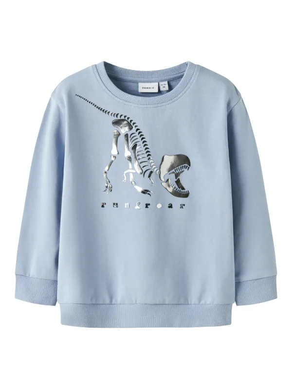 Name It Finn Sweat Shirt - Blue Fog - 92 cm