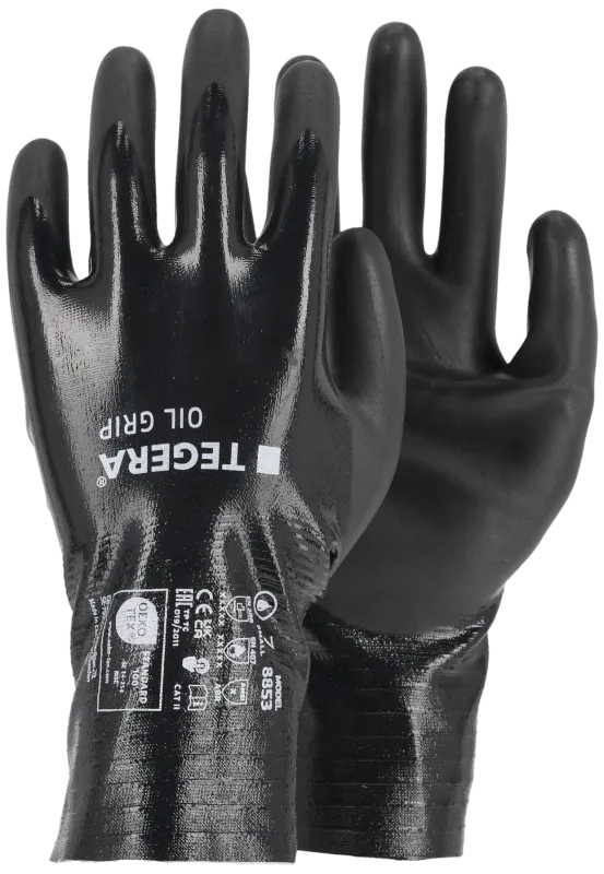 Tegera Oil Grip heldyppet vandtæt handske 8853R-7