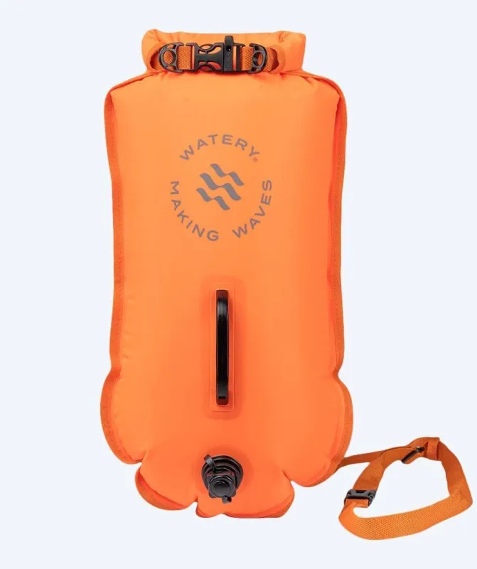Watery havtaske - Swim Buoy & Dry Bag 28L - Orange - Svømmebøje