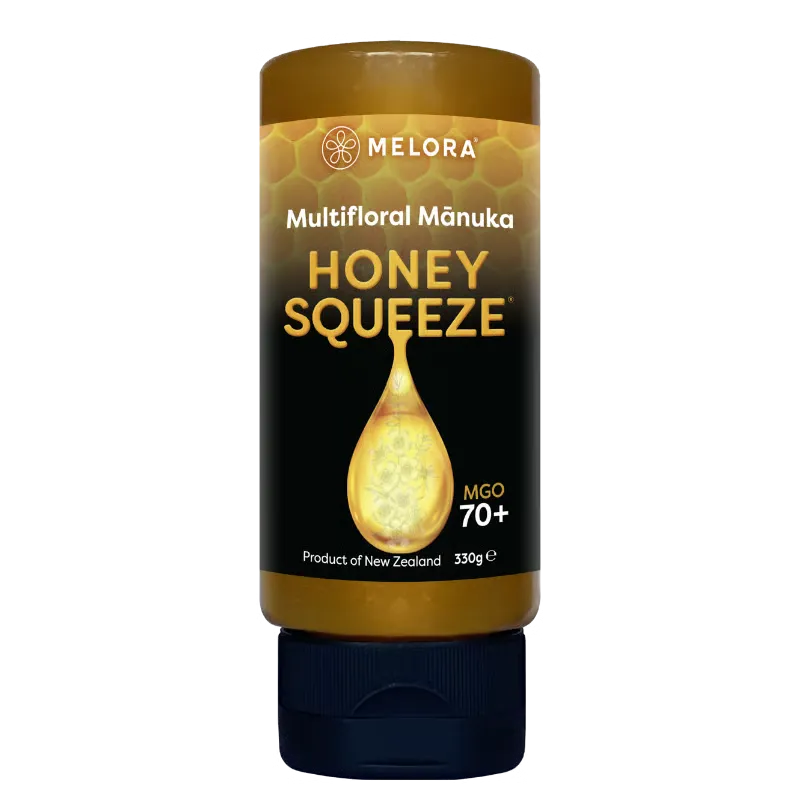 Melora Multifloral Manuka Honey 70+ MGO Squeeze (330 g)