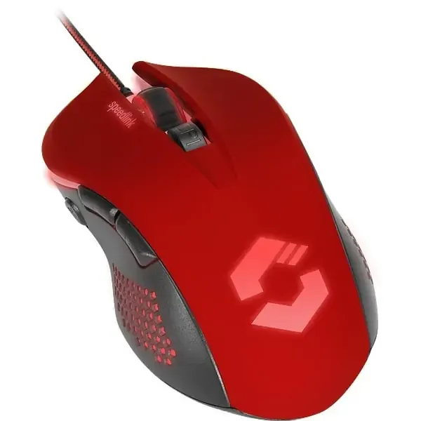 Speedlink TORN Gaming Mus. Til højre- & venstrehåndede. Rød.