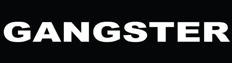 Julius-K9 - Label Gangster, small, 11x3 cm