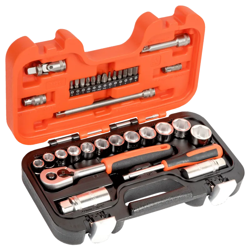 Topnøglesæt mm 1/4"+3/8" firkant S330