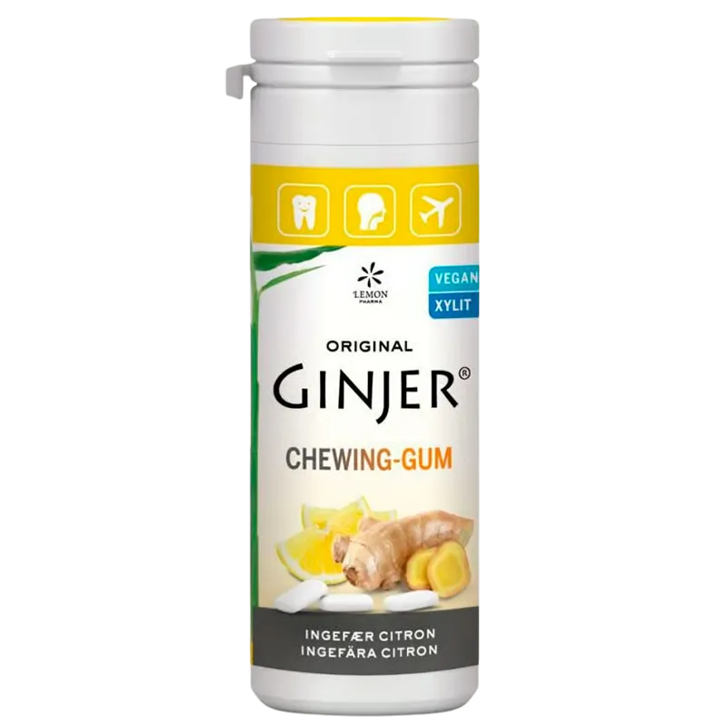 Lime Pharma GINJER® Ingefær CITRON Tyggegummi (30 g)