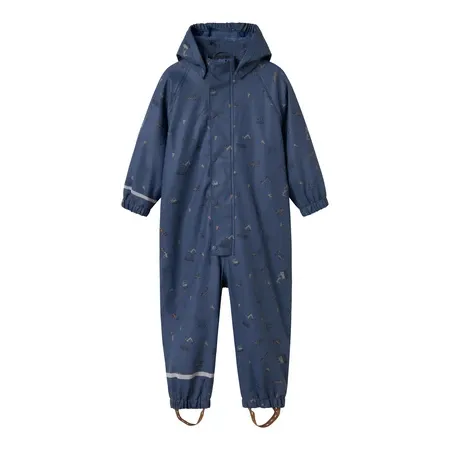 NAME IT Fleece Regn Dragt Dry10 Vintage Indigo