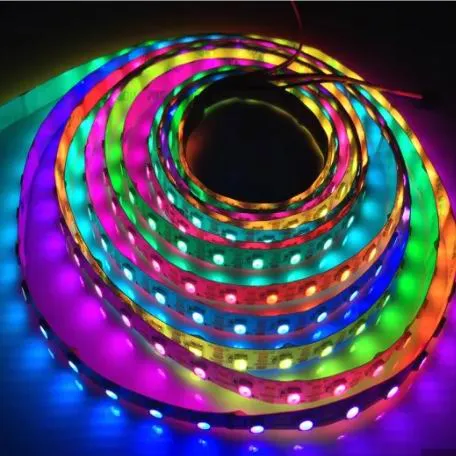 UDSALG - 5 meter, 12 volt, 60 watt, 300 LED, IP65, MAGIC LED strip - WS2811 - KUN STRIP - Dinled - LED STRIP