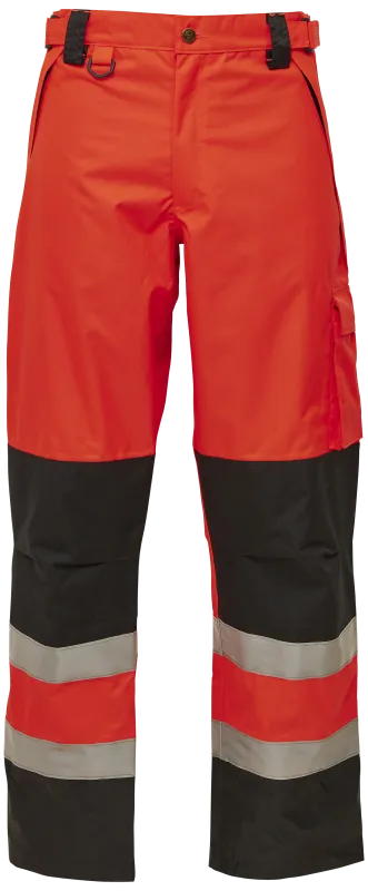 Hi-vis arbejdsbukser 082400R rød/sort Str. XS