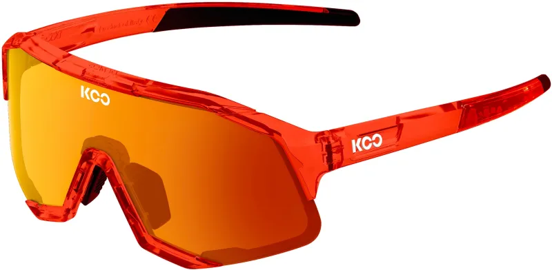 KOO Demos Cykelbriller - Red Glass - Red Mirror Lens