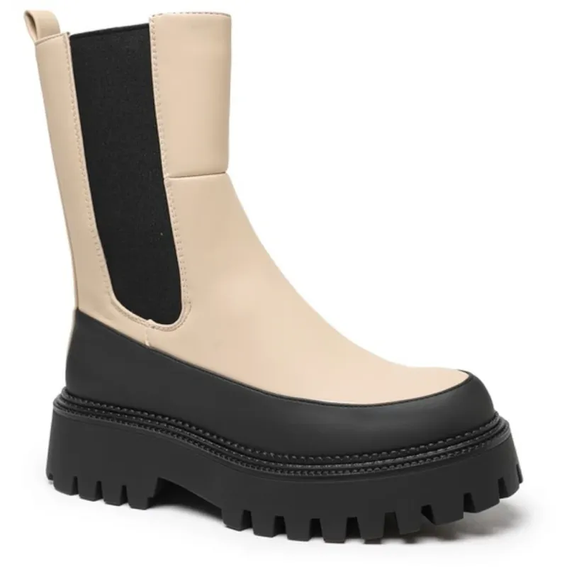 Dame Støvle 6836 - Beige