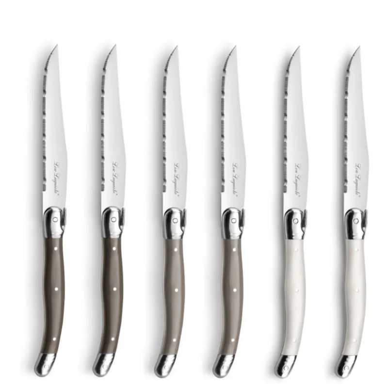 Lou laguiole Tradition steakknive 6-pak, mix