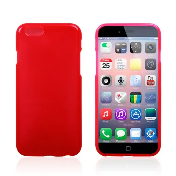 iPhone 6/6S TPU cover. Rød.