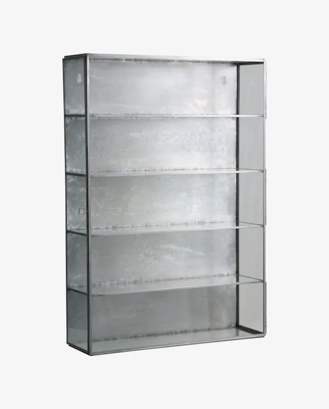 Nordal - ADA vægskab, M, med 4 hylder  -  antik jernfinish  -  B35 × D10 × H50 cm