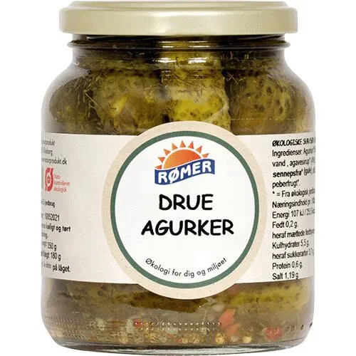 Drueagurker Øko. - 370 gram