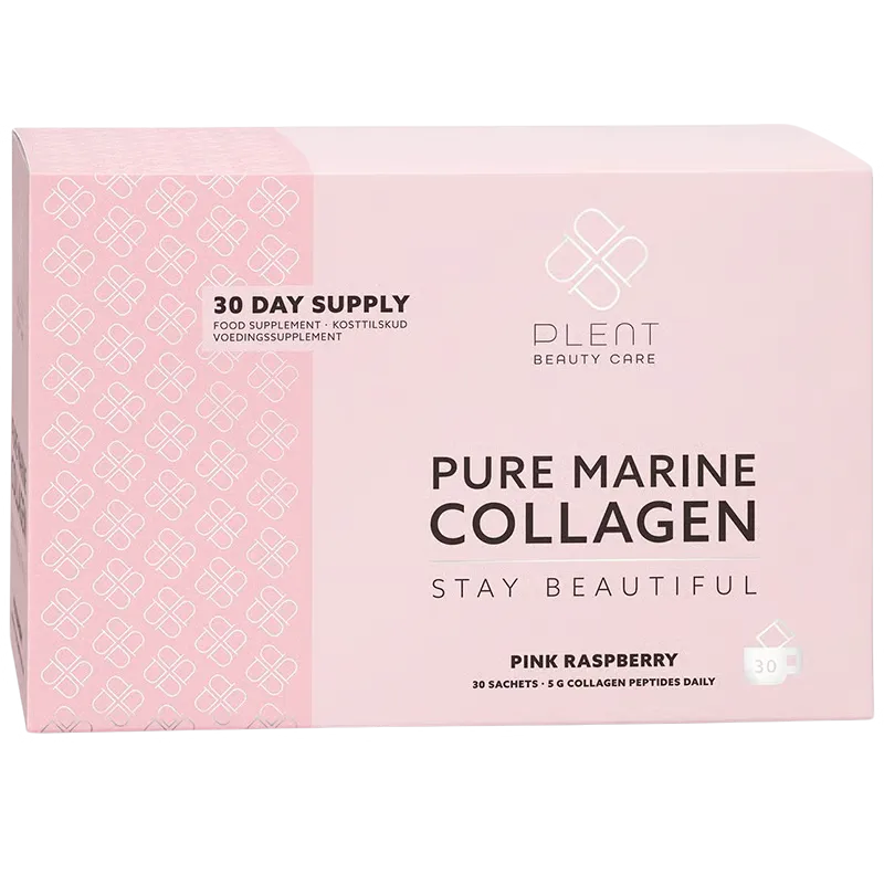 Plent Pure Marine Collagen Pink Raspberry Sticks (30 stk)