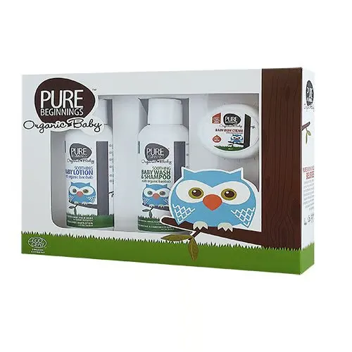Pure Beginnings Baby gift set m. Baby wash & shampoo, baby lotion, baby bum cream