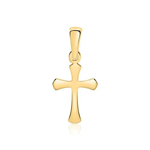 Vedhæng i 9 kt. Guld med Kors - 7,5 x 13 mm