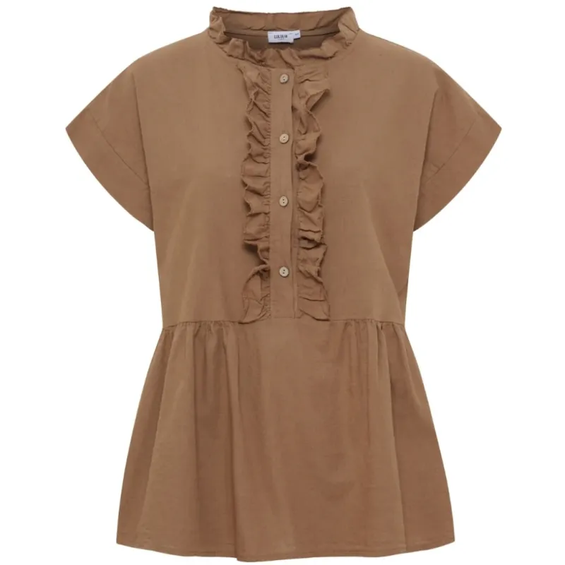 Lululia Dame Top LUNoor 8254ALU - Tabacco