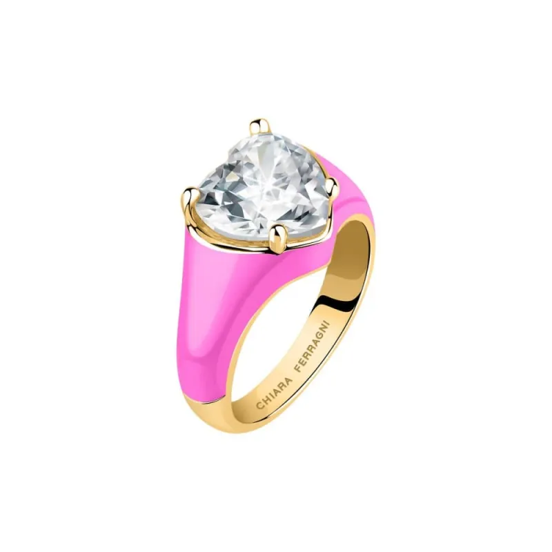 Chiara Ferragni Love Parade Ring Lyserød Str.54