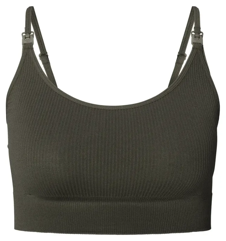 Noppies Mira Sømløs Amme-Rib Top - Olive - XS\S