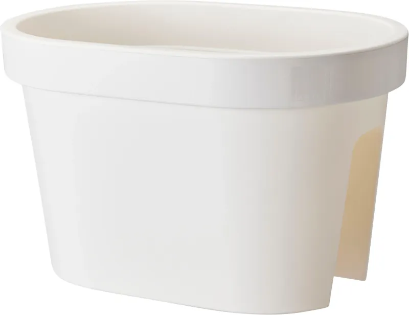 Altanpotte - Flower Bridge - hvid plast - L40 cm