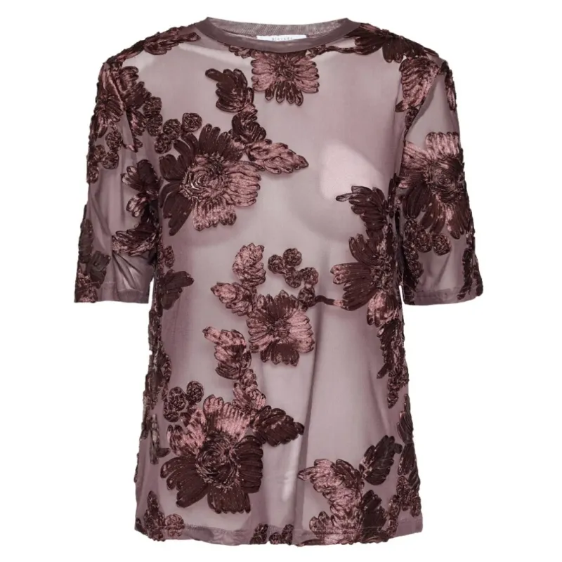 SISTERS POINT dame t-shirt SIS - Brown/Brown