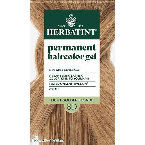 Herbatint 8D hårfarve Light Golden Blonde - 170 ml.