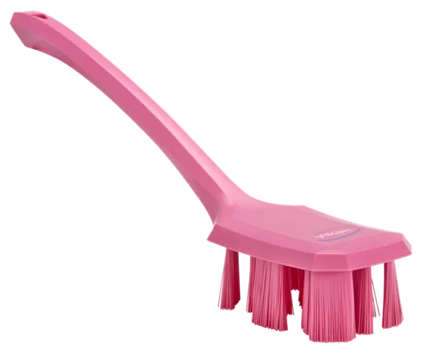 Vikan UST Håndbørste m/langt skaft, 395 mm, Stiv, Pink