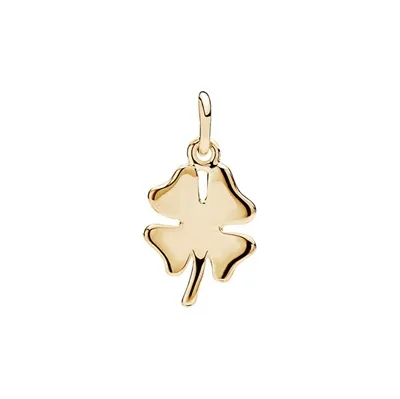 Vedhæng i 8 kt. Guld med Firkløver - 10 x 10 mm