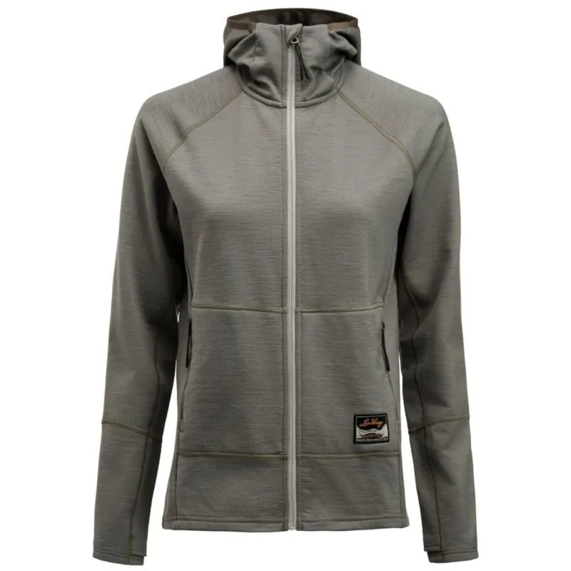 Lundhags Tived Merino Hoodie W, mellemlag, dame, grøn