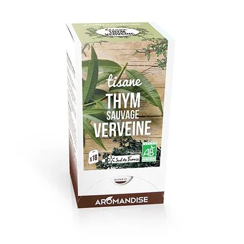Timian te m. citronverbena Økologisk - 18 breve