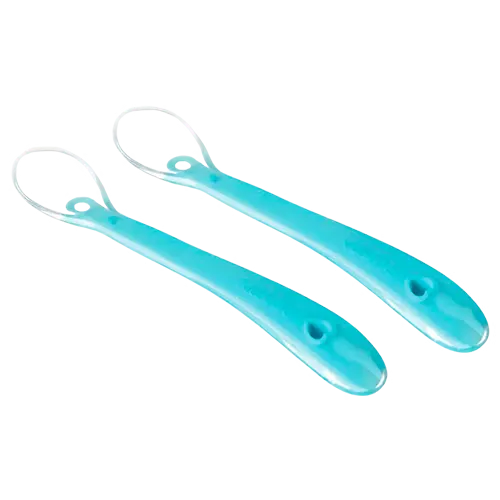 Kidsme Silicone Spoon Aquamarine (2 stk)