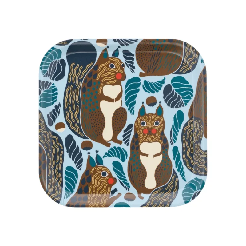 Marimekko Kurre bakke 20 × 20 cm, lyseblå/flerfarvet