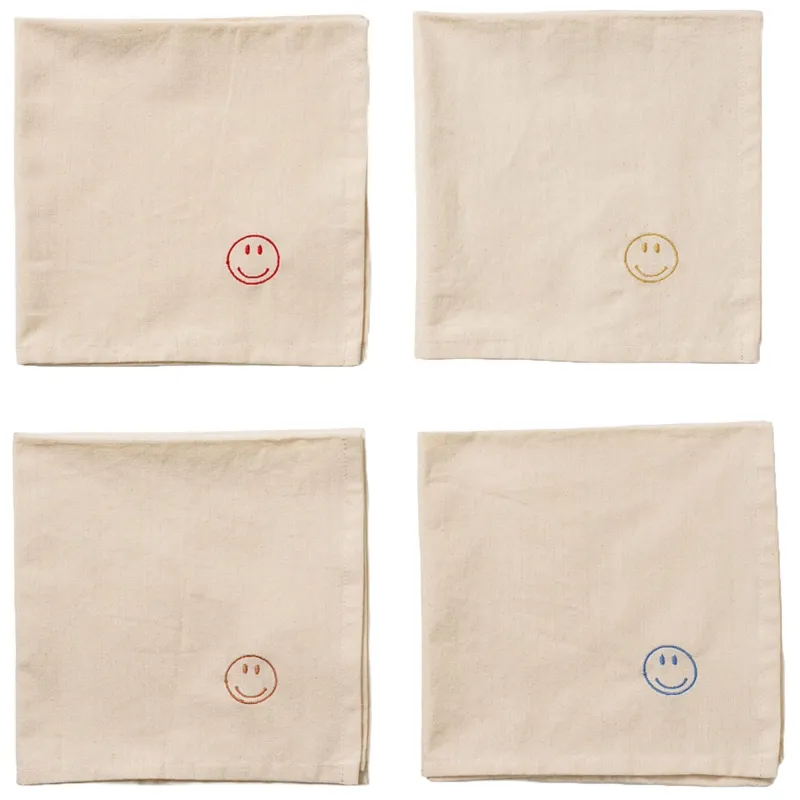 Midnatt Happy servietter 40 x 40 cm, 4-pak