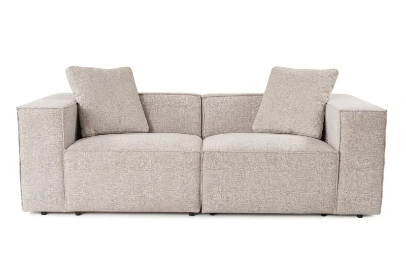 NORDVÄRK Lora 2 pers. sofa - mokka stof