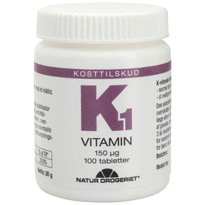 Natur Drogeriet K1-Bitamin 150 mcg (100 tabl)