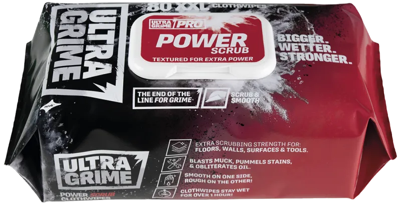 UltraGrime Power renseservietter industri 38×25cm 100stk