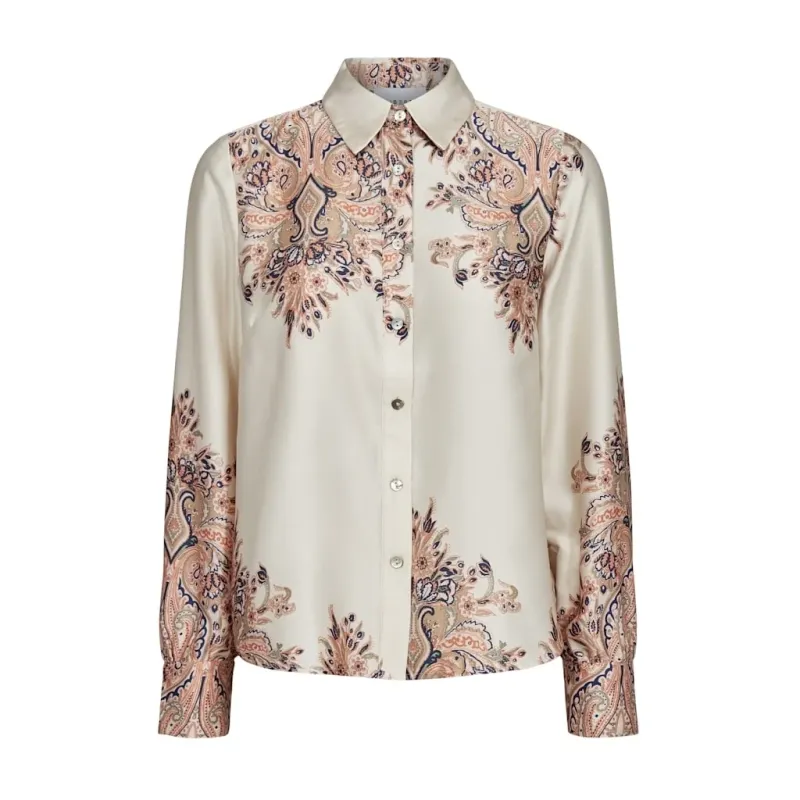 LIBERTÉ Dame Skjorte Wennise - Creme paisley