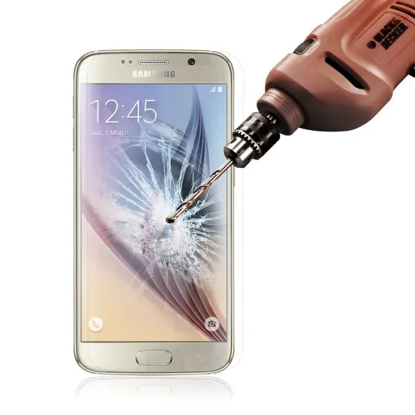 Ultratyndt hærdet tempered glas til Samsung Galaxy S6. Kun 0.26